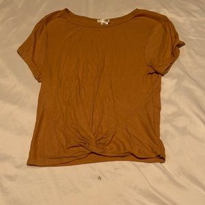 mustard yellow crop top